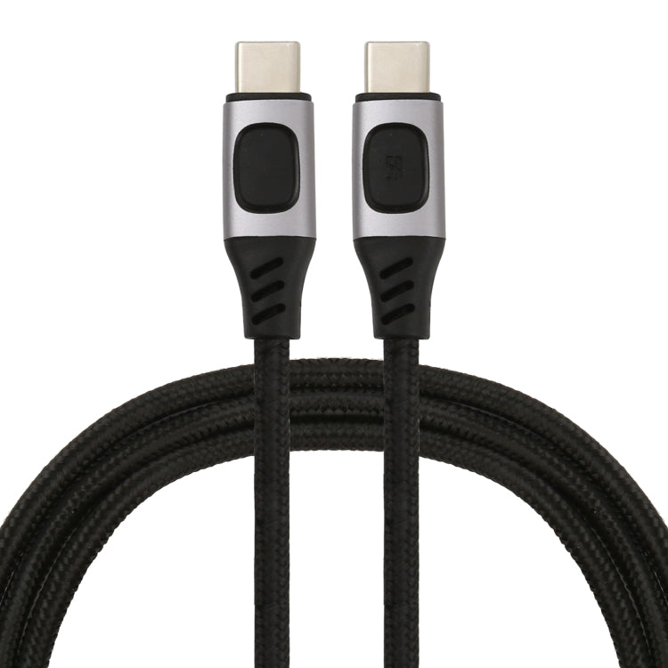 100W 5A USB-C / Tipo-C maschio a USB-C / Tipo-C maschio PD Cavo dati intrecciato a ricarica rapida, 1m, 1.5m, 2m