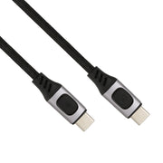 100W 5A USB-C / Tipo-C maschio a USB-C / Tipo-C maschio PD Cavo dati intrecciato a ricarica rapida, 1m, 1.5m, 2m