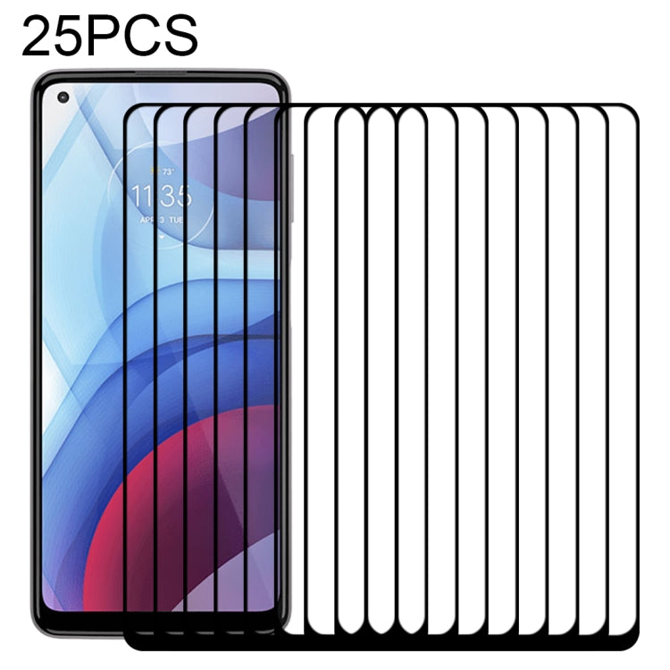 Pellicola in vetro temperato a schermo intero con colla intera da 25 pezzi, For Motorola Moto G Stylus (2021) (25 PCS), For Motorola Moto G Power (2021) (25 PCS), For Motorola Moto G Play (2021) (25 PCS), For Motorola Moto G100 (25 PCS)                ...