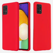 Custodia a copertura totale antiurto in silicone liquido Pure Color, For Samsung A52 5G / 4G, For Samsung A72 5G / 4G
