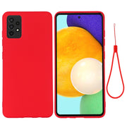 Custodia a copertura totale antiurto in silicone liquido Pure Color, For Samsung A52 5G / 4G, For Samsung A72 5G / 4G