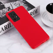 Custodia a copertura totale antiurto in silicone liquido Pure Color, For Samsung A52 5G / 4G, For Samsung A72 5G / 4G