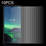 10 pellicole in vetro temperato da 0,26 mm 9H 2,5D, For Nokia 1.4 (10 PCS)