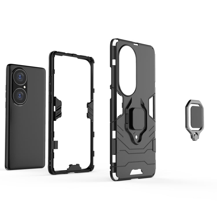 Custodia protettiva antiurto per PC + TPU con supporto per anello magnetico, For Huawei P50 Pro