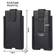 Marsupio in pelle per telefono cellulare verticale universale in pelle di mucca per telefoni da 5,5-6,5 pollici e inferiori, For 5.5-6.5 inch and Below Phones