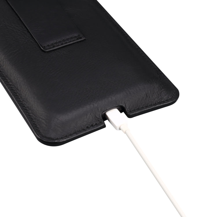 Marsupio in pelle per smartphone 5,5-6,5 pollici