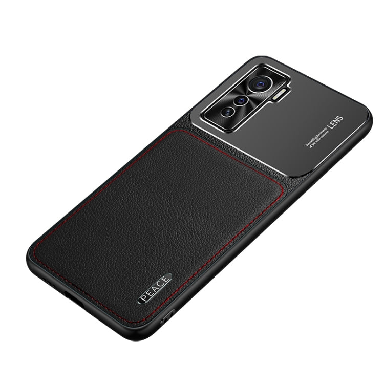 Custodia protettiva in metallo satinato + pelle, For OPPO Reno4 Pro, For vivo X50, For vivo S7, For vivo iQOO 5 5G, For iPhone 11