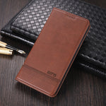 Custodia portafoglio in pelle con slot carte per OPPO A74 5G