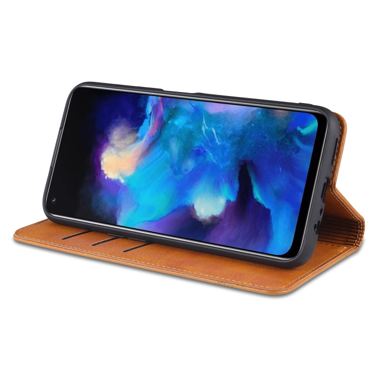 Custodia portafoglio in pelle con slot carte per OPPO A74 5G