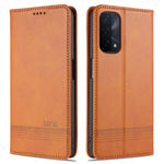 Custodia portafoglio in pelle con slot carte per OPPO A74 5G