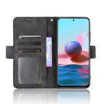 Custodia portafoglio in pelle per Xiaomi Redmi Note 10 Pro