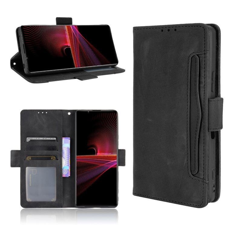 Custodia portafoglio in pelle con slot carte per Xperia 1 III