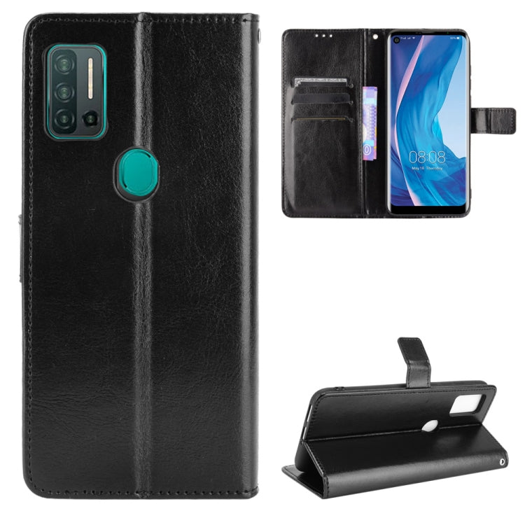 Custodia in pelle a conchiglia orizzontale con struttura retrò Crazy Horse con supporto, slot per schede e cornice per foto, For Ulefone Note 11P
