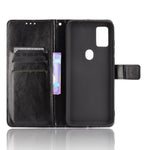 Custodia in pelle a conchiglia orizzontale con struttura retrò Crazy Horse con supporto, slot per schede e cornice per foto, For Ulefone Note 11P