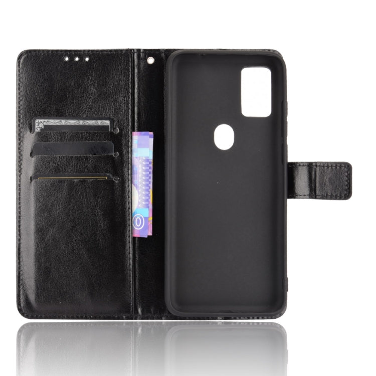 Custodia in pelle a conchiglia orizzontale con struttura retrò Crazy Horse con supporto, slot per schede e cornice per foto, For Ulefone Note 11P