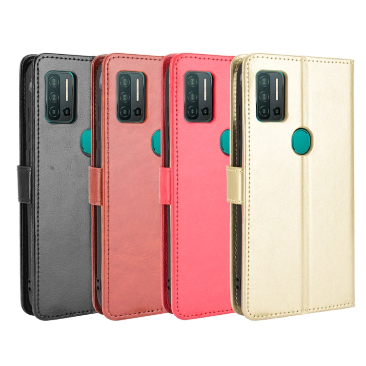 Custodia in pelle a conchiglia orizzontale con struttura retrò Crazy Horse con supporto, slot per schede e cornice per foto, For Ulefone Note 11P