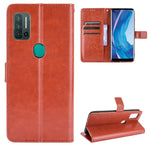 Custodia in pelle a conchiglia orizzontale con struttura retrò Crazy Horse con supporto, slot per schede e cornice per foto, For Ulefone Note 11P