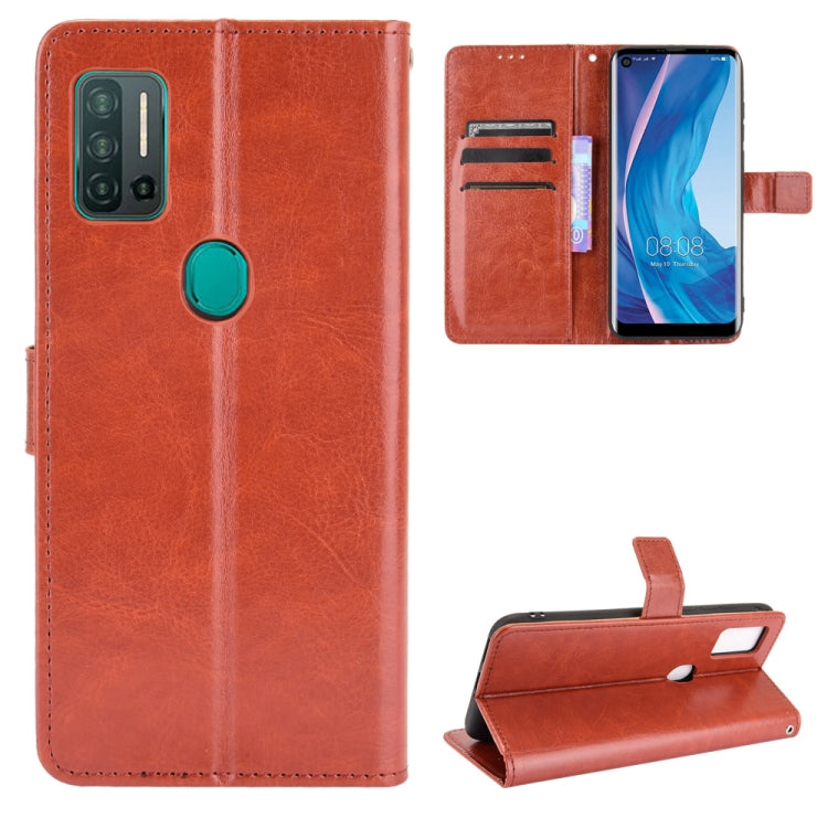 Custodia in pelle a conchiglia orizzontale con struttura retrò Crazy Horse con supporto, slot per schede e cornice per foto, For Ulefone Note 11P