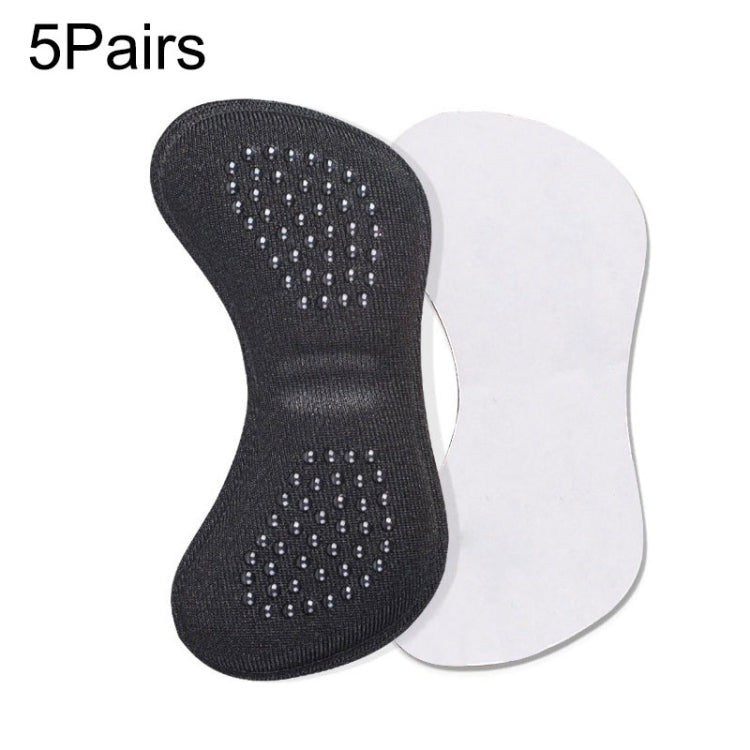 5 paia 060 Scarpe con tacco alto Colla morbida antiabrasione Adesivo protettivo per tallone antiscivolo, 060 (Black), 060 (Skin Color)