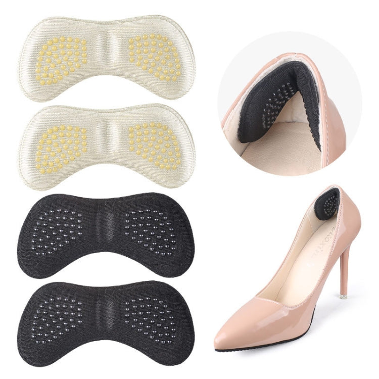 5 paia 060 Scarpe con tacco alto Colla morbida antiabrasione Adesivo protettivo per tallone antiscivolo, 060 (Black), 060 (Skin Color)