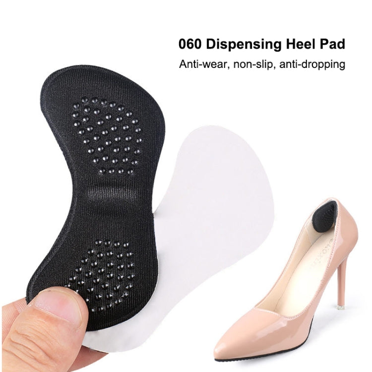5 paia 060 Scarpe con tacco alto Colla morbida antiabrasione Adesivo protettivo per tallone antiscivolo, 060 (Black), 060 (Skin Color)