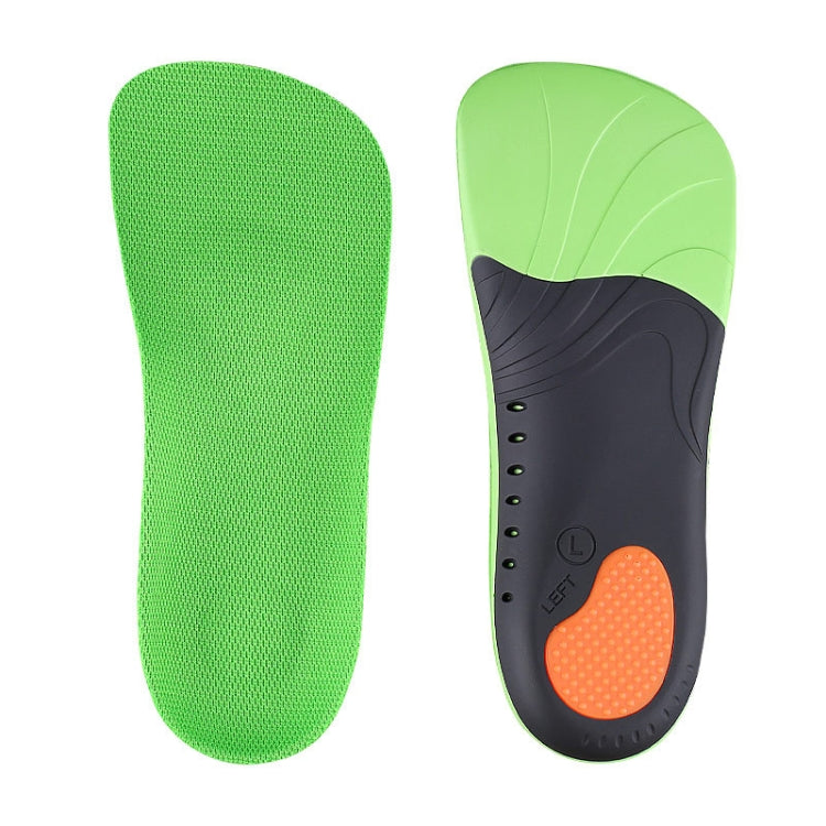 1 paio 068 Sport Massaggio antiurto Arco del piede Piatto plantare Sottopiede per scarpe, 068 XS (Green Orange), 068 S (Green Orange), 068 M(Green Orange), 068 L(265-270mm), 068 XL(Green Orange)