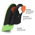 1 paio 068 Sport Massaggio antiurto Arco del piede Piatto plantare Sottopiede per scarpe, 068 XS (Green Orange), 068 S (Green Orange), 068 M(Green Orange), 068 L(265-270mm), 068 XL(Green Orange)