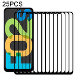 Pellicola in vetro temperato a schermo intero con colla intera da 25 pezzi, For Samsung Galaxy F12 (25 PCS), For Samsung Galaxy F02s (25 PCS), For Samsung Galaxy Quantum 2 (25 PCS)