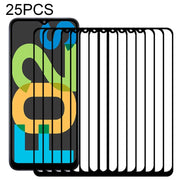 Pellicola in vetro temperato a schermo intero con colla intera da 25 pezzi, For Samsung Galaxy F12 (25 PCS), For Samsung Galaxy F02s (25 PCS), For Samsung Galaxy Quantum 2 (25 PCS)