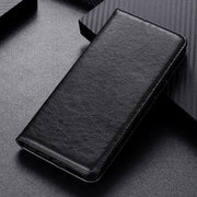 Custodia in pelle a vibrazione orizzontale con struttura magnetica Crazy Horse con supporto, slot per carte e portafoglio, For Samsung Galaxy S21 FE