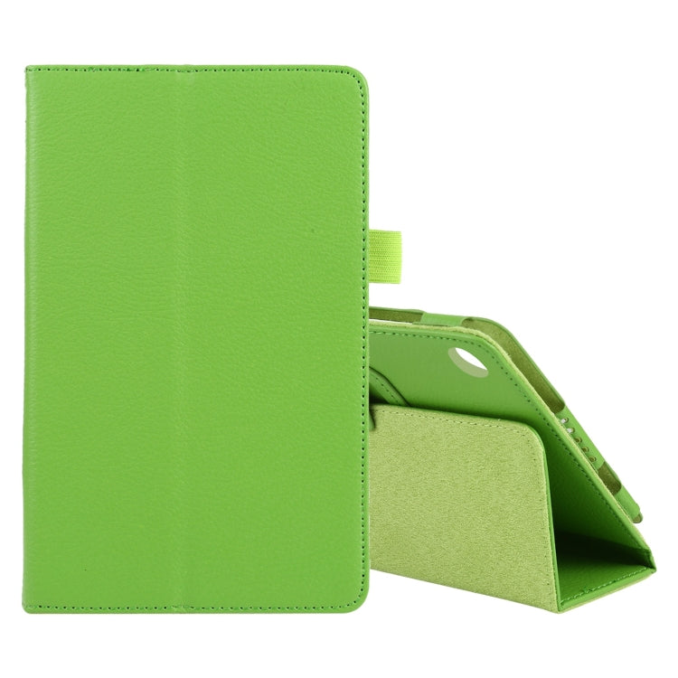Custodia in pelle flip orizzontale tinta unita con texture Litchi con supporto e slot per penna, For Lenovo Tab M7, For Lenovo Tab M8