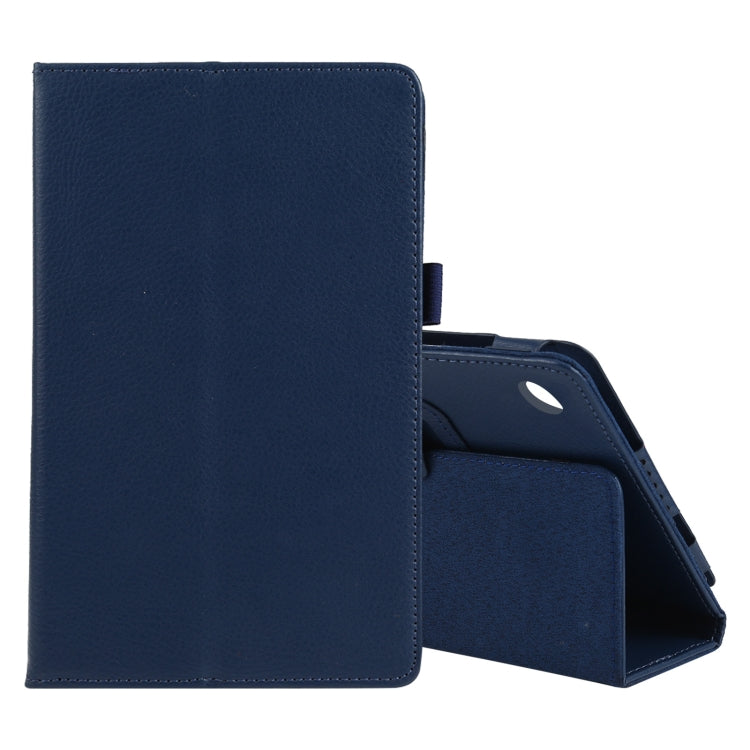 Custodia in pelle flip orizzontale tinta unita con texture Litchi con supporto e slot per penna, For Lenovo Tab M7, For Lenovo Tab M8