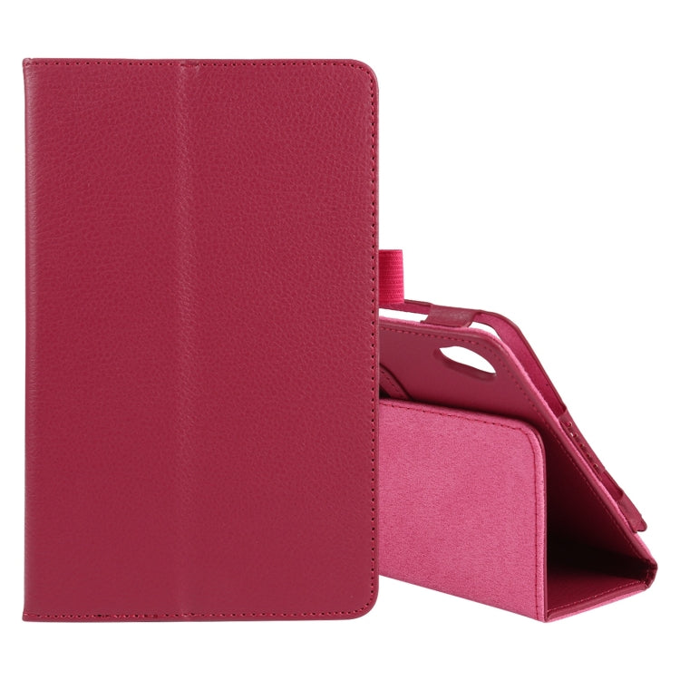 Custodia in pelle flip orizzontale tinta unita con texture Litchi con supporto e slot per penna, For Lenovo Tab M7, For Lenovo Tab M8