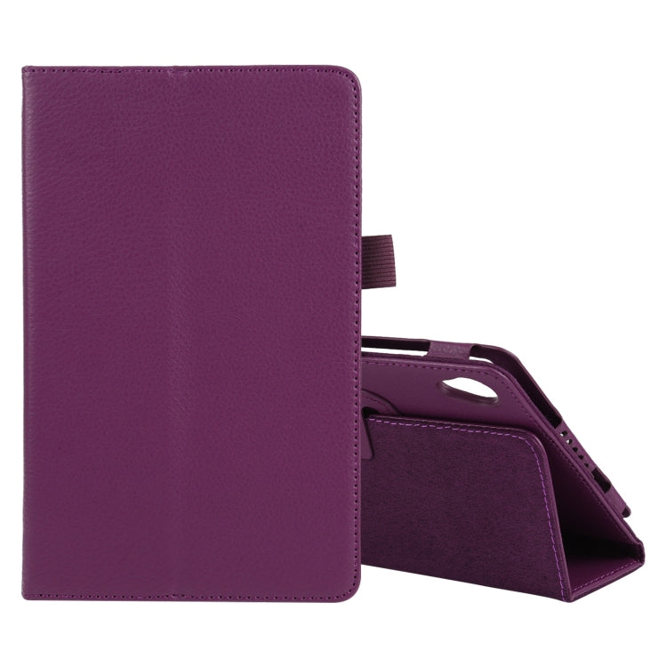 Custodia in pelle flip orizzontale tinta unita con texture Litchi con supporto e slot per penna, For Lenovo Tab M7, For Lenovo Tab M8