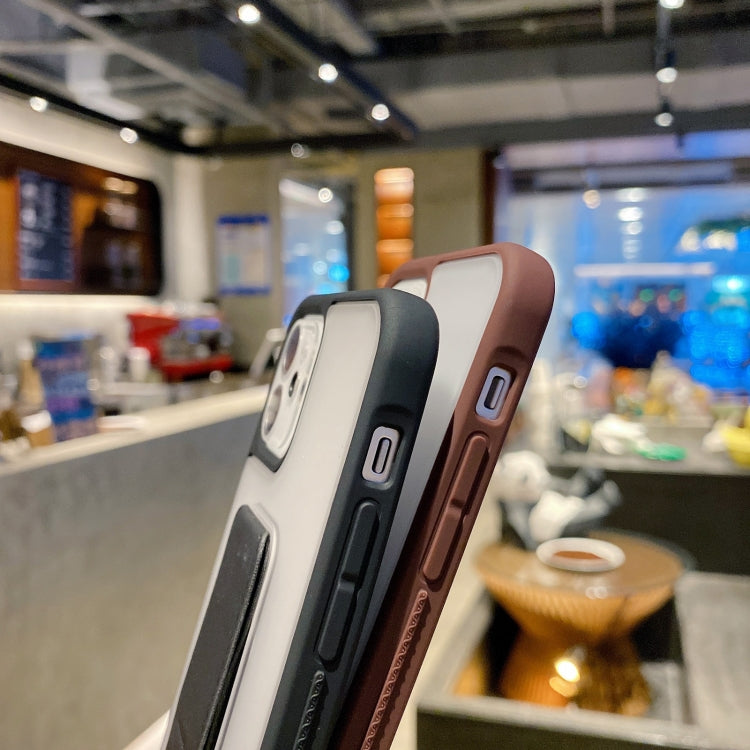 Custodia TPU antiurto con supporto per iPhone 12 e 12 Pro