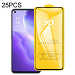 25 pellicole in vetro temperato a schermo intero con colla piena 9D, For OPPO Reno5 Z (25 PCS), For OPPO A74 5G (25 PCS), For OPPO F19 (25 PCS), For OPPO A54 (25 PCS), For OPPO Find X3 Lite (25 PCS), For OPPO F19 Pro / F19 Pro+ (25 PCS)                ...