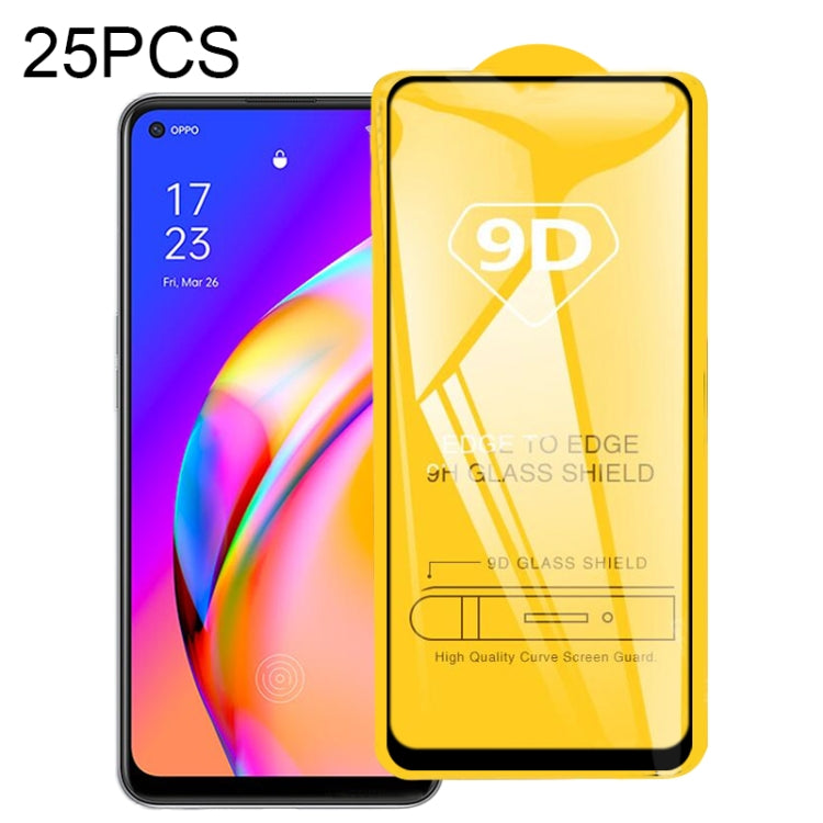 25 pellicole in vetro temperato a schermo intero con colla piena 9D, For OPPO Reno5 Z (25 PCS), For OPPO A74 5G (25 PCS), For OPPO F19 (25 PCS), For OPPO A54 (25 PCS), For OPPO Find X3 Lite (25 PCS), For OPPO F19 Pro / F19 Pro+ (25 PCS)                ...