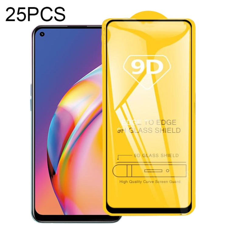 25 pellicole in vetro temperato a schermo intero con colla piena 9D, For OPPO Reno5 Z (25 PCS), For OPPO A74 5G (25 PCS), For OPPO F19 (25 PCS), For OPPO A54 (25 PCS), For OPPO Find X3 Lite (25 PCS), For OPPO F19 Pro / F19 Pro+ (25 PCS)                ...