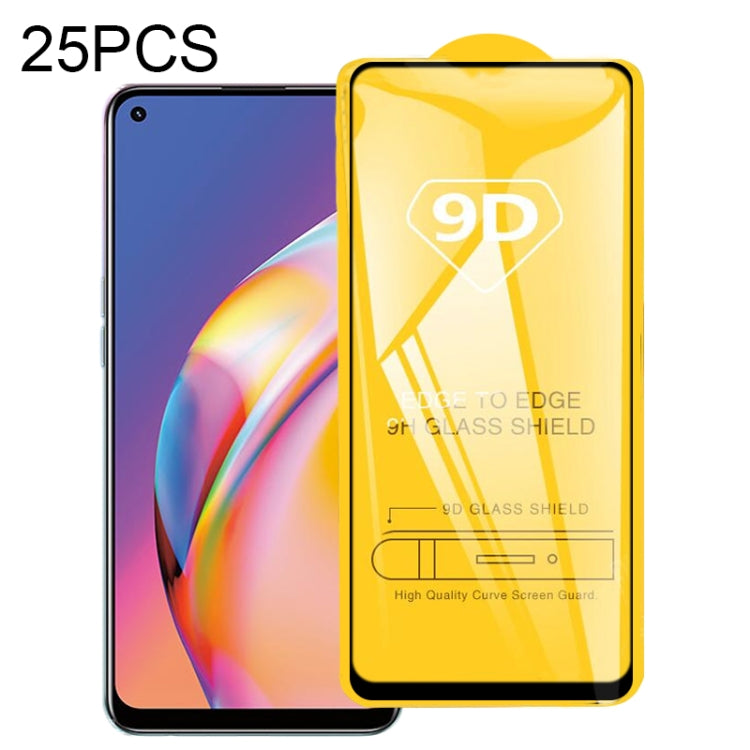 25 pellicole in vetro temperato a schermo intero con colla piena 9D, For OPPO Reno5 Z (25 PCS), For OPPO A74 5G (25 PCS), For OPPO F19 (25 PCS), For OPPO A54 (25 PCS), For OPPO Find X3 Lite (25 PCS), For OPPO F19 Pro / F19 Pro+ (25 PCS)                ...