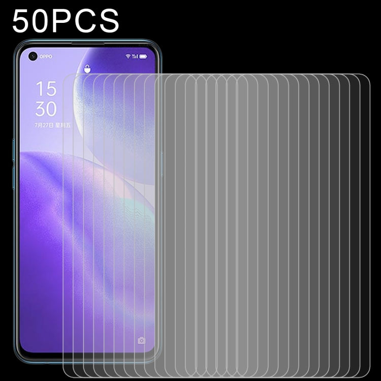 50 pellicole in vetro temperato da 0,26 mm 9H 2,5D, For OPPO Reno5 Z (50 PCS), For OPPO A74 5G (50 PCS), For OPPO F19 (50 PCS), For OPPO A54 (50 PCS), For OPPO Find X3 Lite (50 PCS), For OPPO F19 Pro / F19 Pro+ (50 PCS), For OPPO Reno5 Lite (50 PCS)   ...