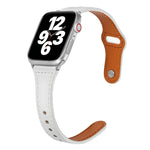 Cinturino per orologio in pelle con fibbia inversa sottile a forma di T universale, For Apple Watch Ultra 49mm / Series 8&7 45mm / SE 2&6&SE&5&4 44mm / 3&2&1 42mm, For Apple Watch Series 8&7 41mm / SE 2&6&SE&5&4 40mm / 3&2&1 38mm