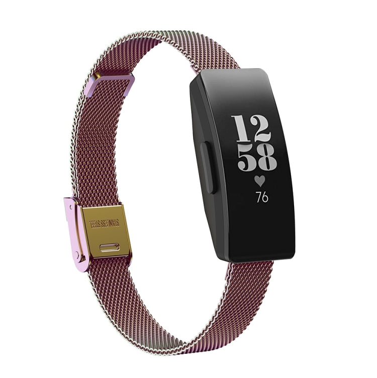 Per Fitbit Inspire / Inspire HR / Ace 2 Cinturino di ricambio per cinturino milanese con doppia fibbia assicurativa
