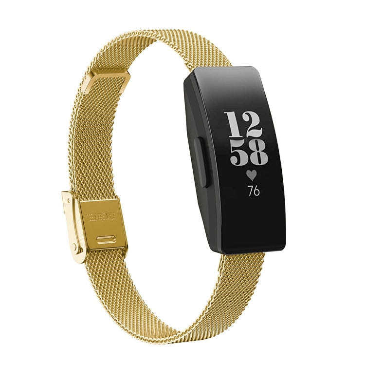 Per Fitbit Inspire / Inspire HR / Ace 2 Cinturino di ricambio per cinturino milanese con doppia fibbia assicurativa