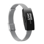 Per Fitbit Inspire / Inspire HR / Ace 2 Cinturino di ricambio per cinturino milanese con doppia fibbia assicurativa
