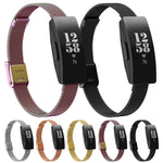 Per Fitbit Inspire / Inspire HR / Ace 2 Cinturino di ricambio per cinturino milanese con doppia fibbia assicurativa