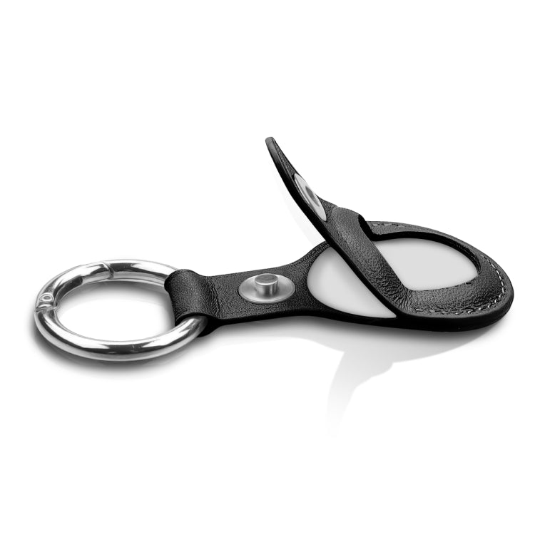Custodia in pelle per AirTag con anello portachiavi