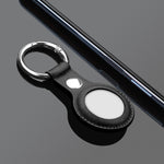 Custodia in pelle per AirTag con anello portachiavi