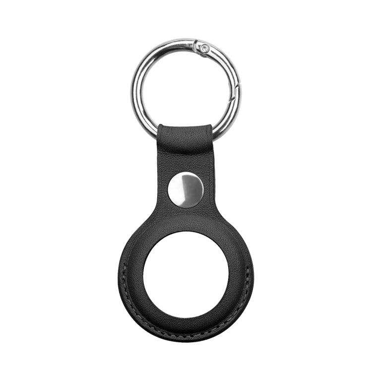 Custodia in pelle per AirTag con anello portachiavi