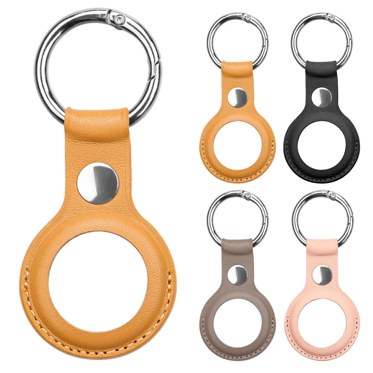 Custodia in pelle per AirTag con anello portachiavi