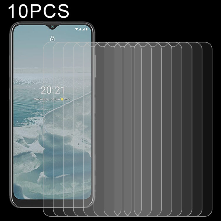 10 pellicole in vetro temperato da 0,26 mm 9H 2,5D, For Nokia X20 (10 PCS), For Nokia X10 (10 PCS), For Nokia G20 (10 PCS), For Nokia G10 (10 PCS), For Nokia C20 (10 PCS), For Nokia C10 (10 PCS), For Nokia C1 Plus (10 PCS)